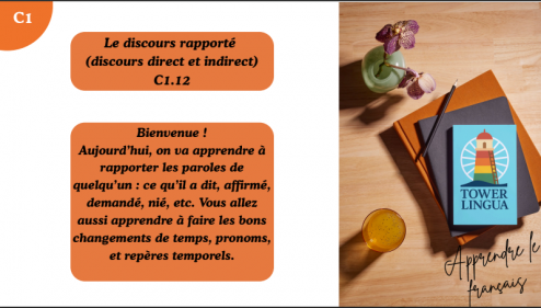 C1.12 - Le discours rapporté