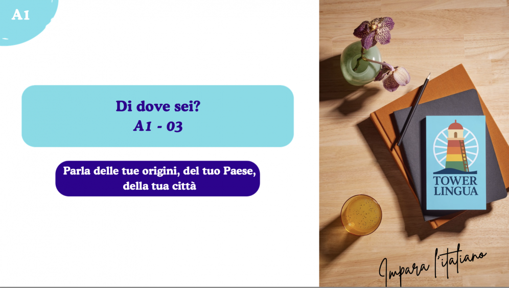 Italian A1 lesson 03 Di dove sei?